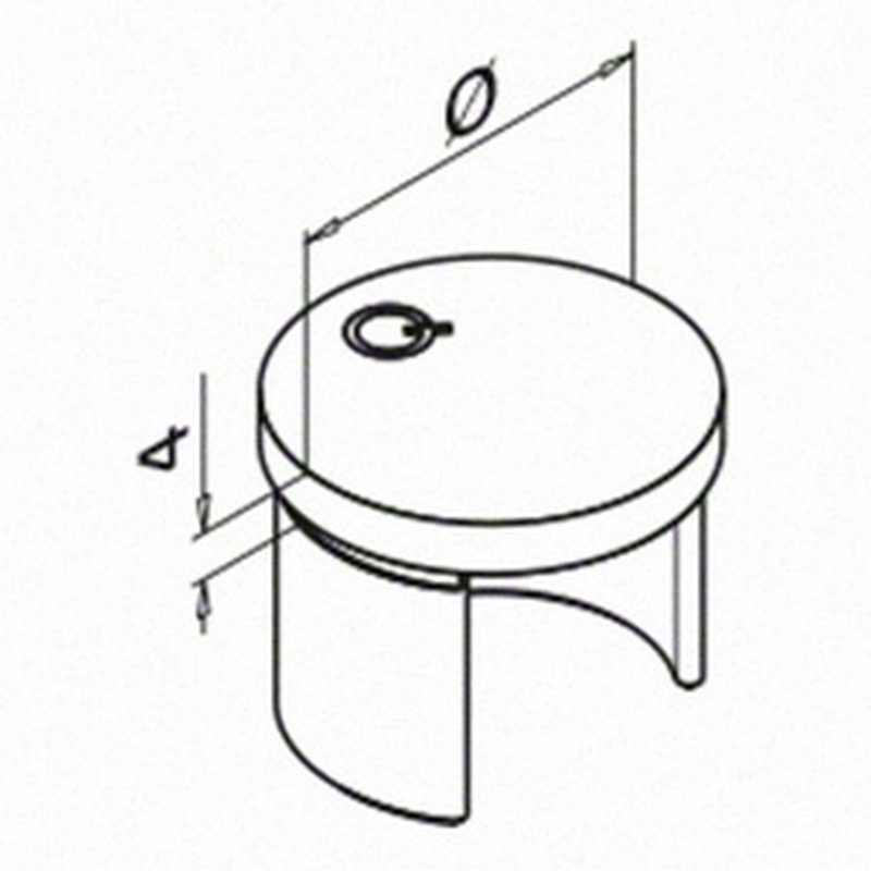 Ändknopp Herrljunga Ledstångsfabrik Notrör Inomhus