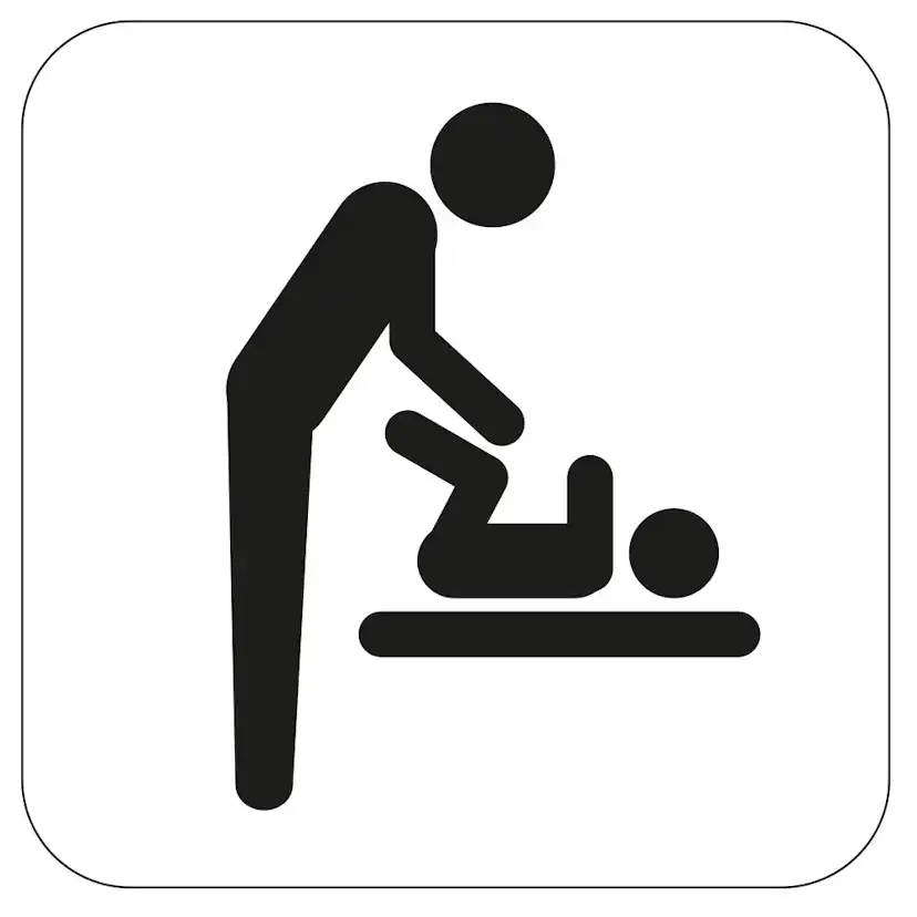 WC-Skylt Habo Skötrum