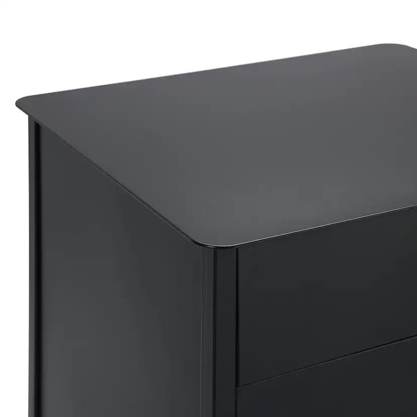 Byrå In Living Benjamin Svart Förvaringsmöbel 50x115x35 cm