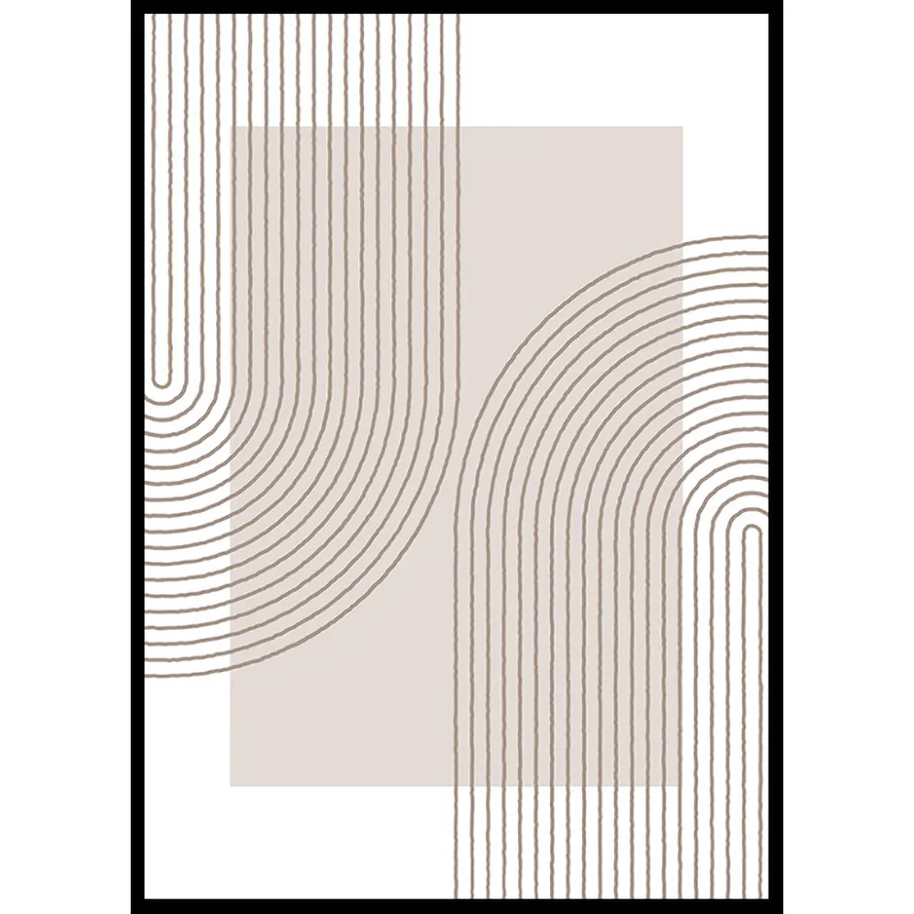 Poster Gallerix Abstract Lined No2