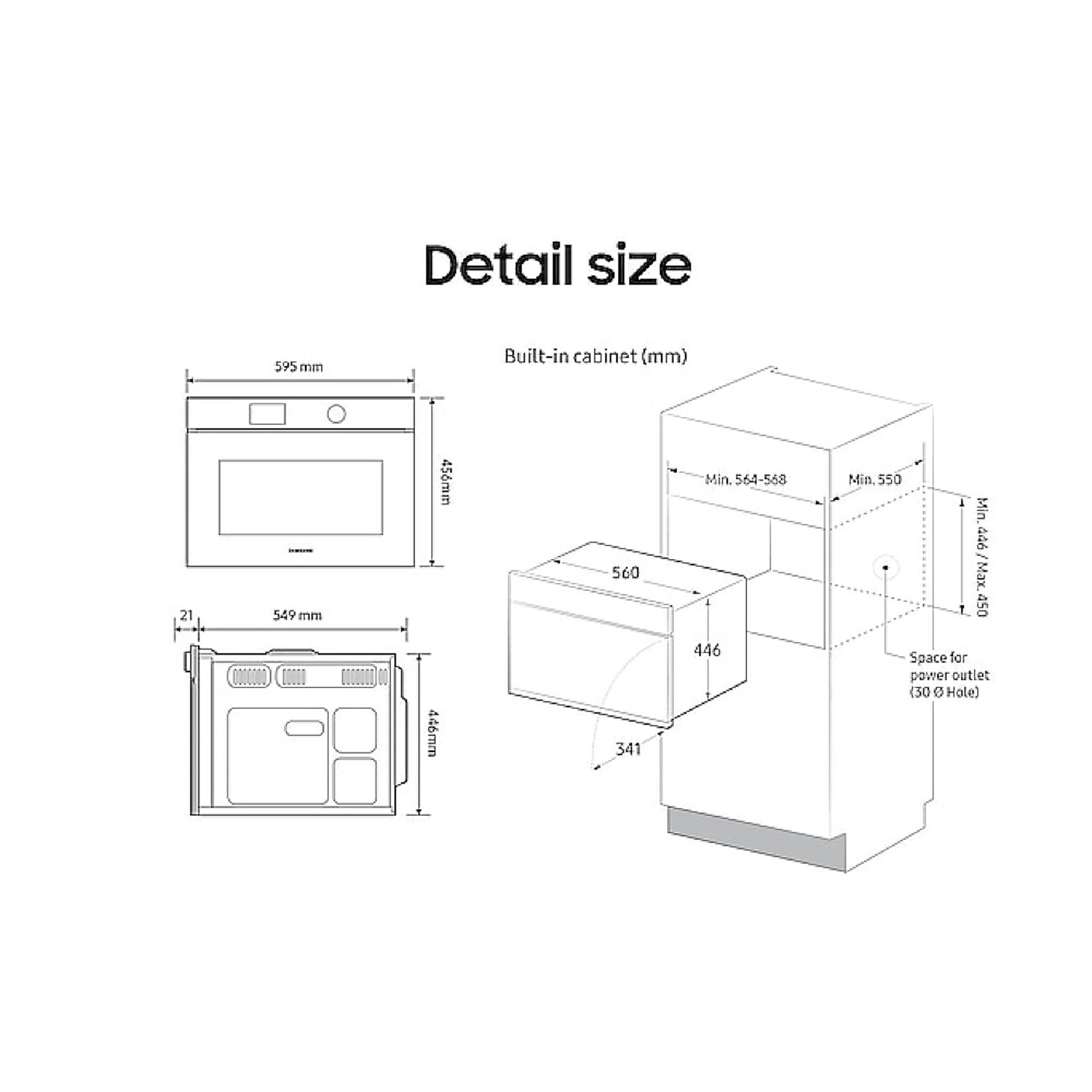 Mikrovågsugn Samsung NQ5B5713GBK Series 5 Smart Cooking 50L Svart