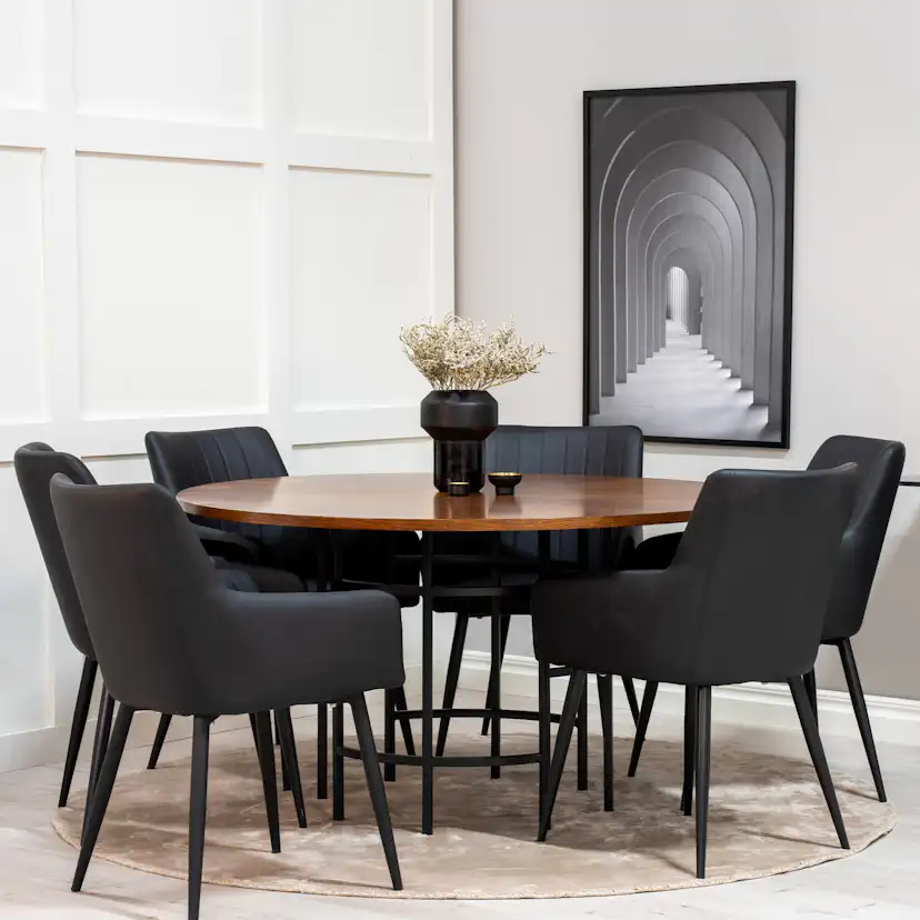 Matgrupp Venture Home Copenhagen med 6st Comfort Stolar