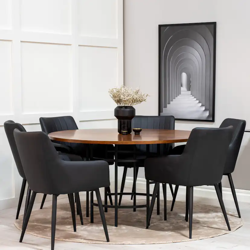 Matgrupp Venture Home Copenhagen med 6st Comfort Stolar