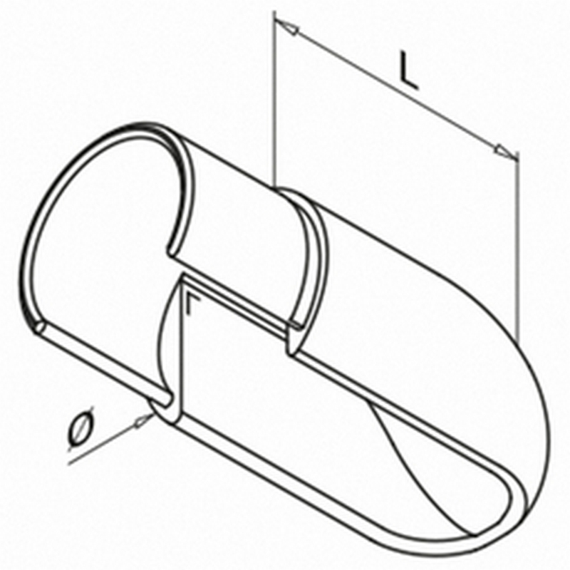 Ändavslut Herrljunga Ledstångsfabrik Överliggare med Notspår Inomhus 6738