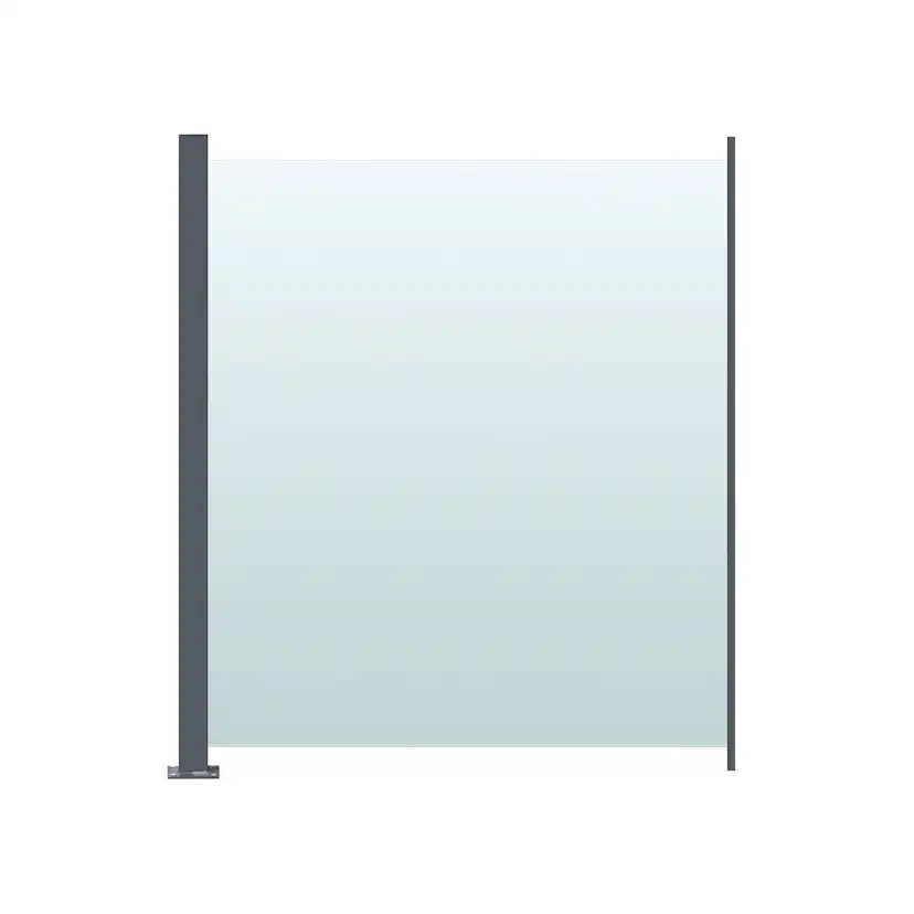 Glasräcke Hortus Klarglas Inkl Modul & Stolpe 90 x 100 cm