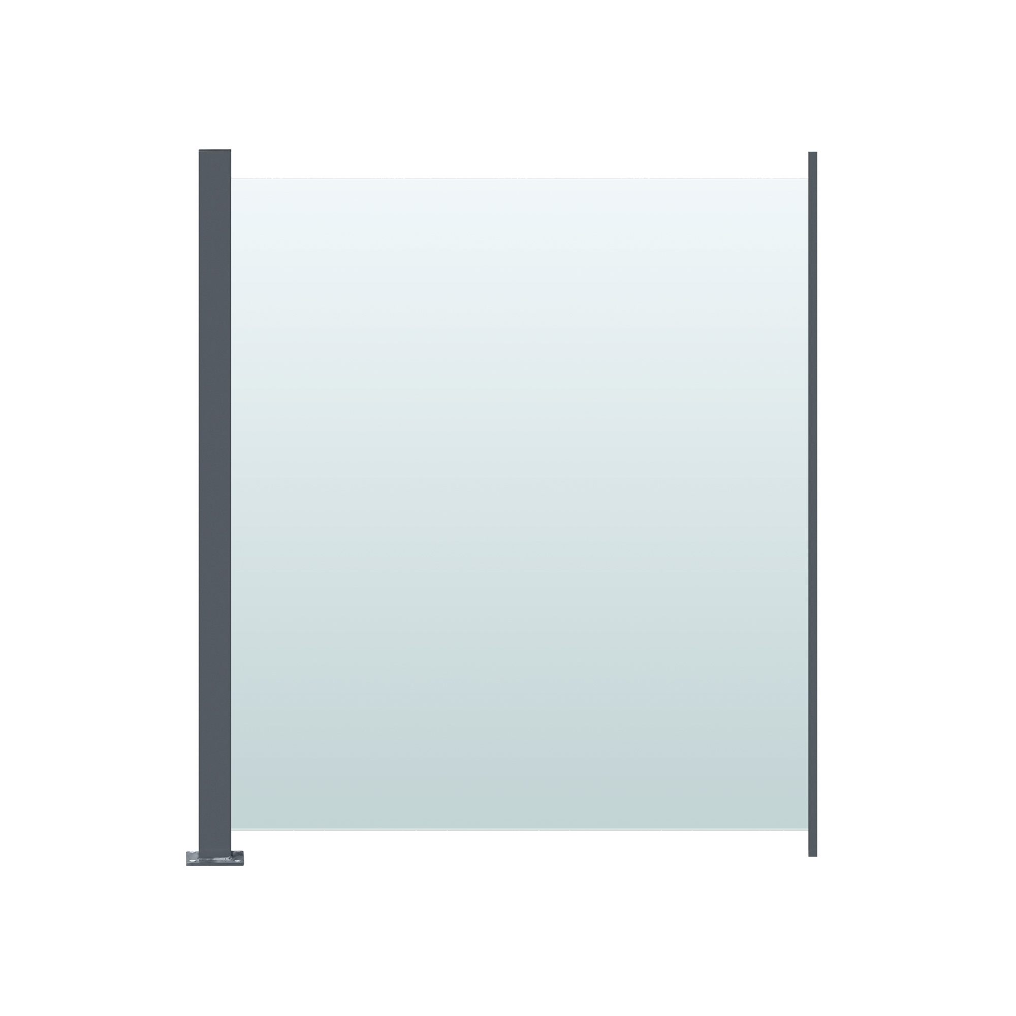 Glasräcke Hortus Klarglas Inkl Modul & Stolpe 90 x 100 cm