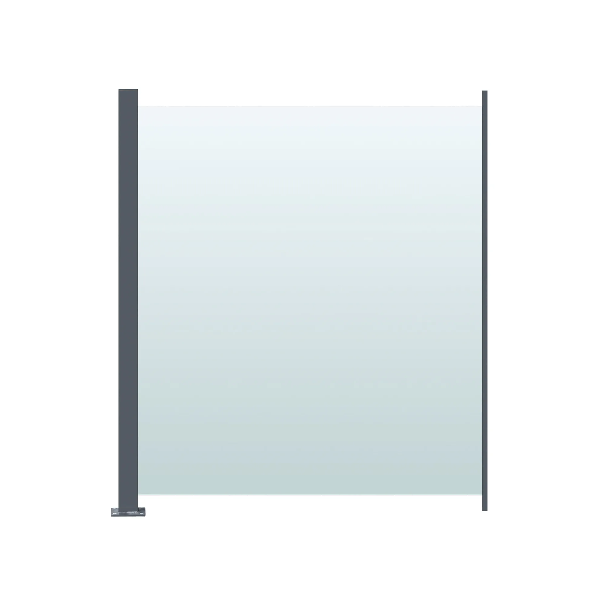 Glasräcke Hortus Klarglas Inkl Modul & Stolpe 90 x 100 cm