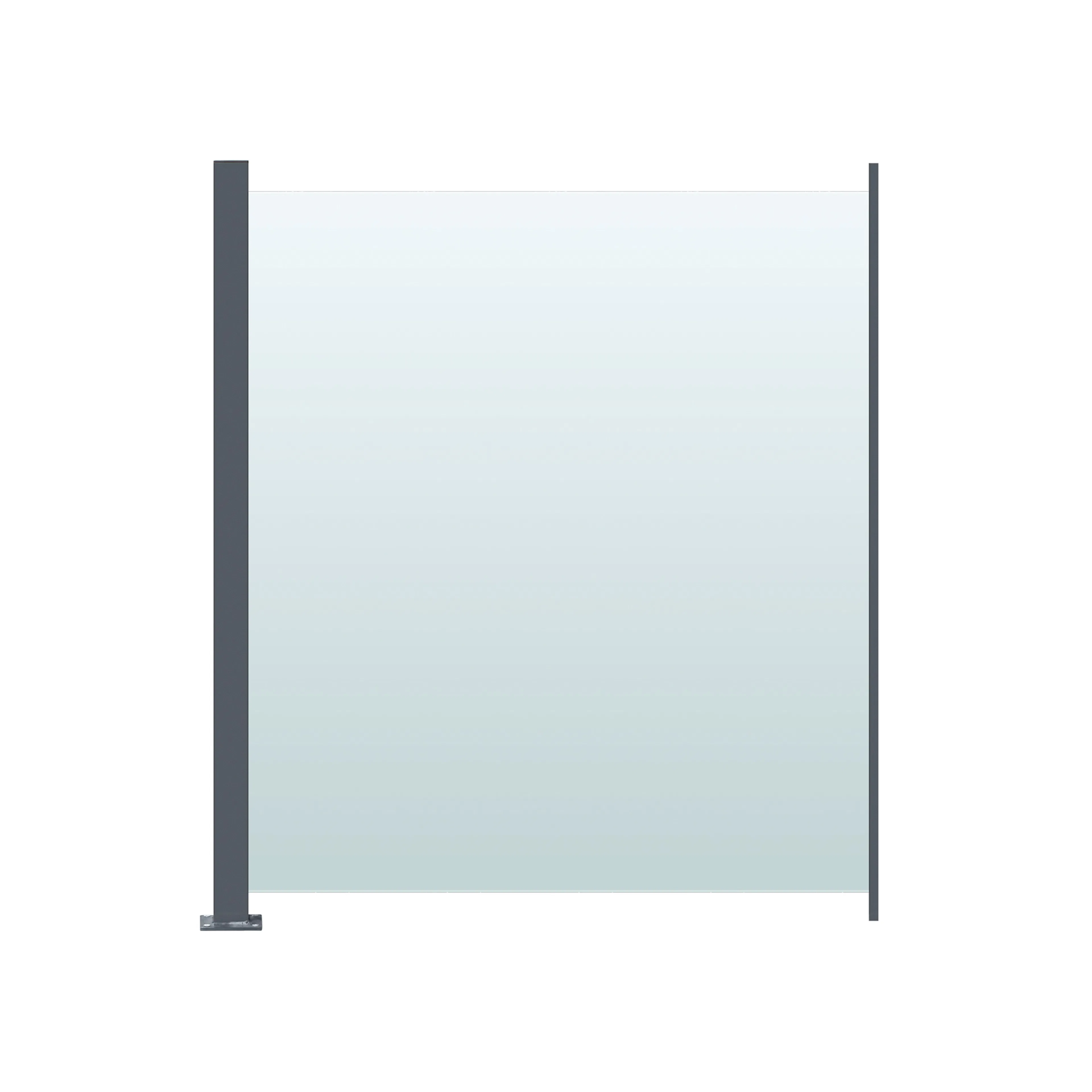 Glasräcke Hortus Klarglas Inkl Modul & Stolpe 90 x 100 cm