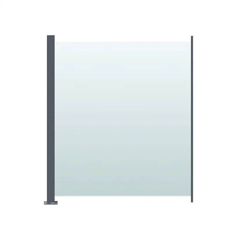 Glasräcke Hortus Klarglas Inkl Modul & Stolpe 90 x 100 cm