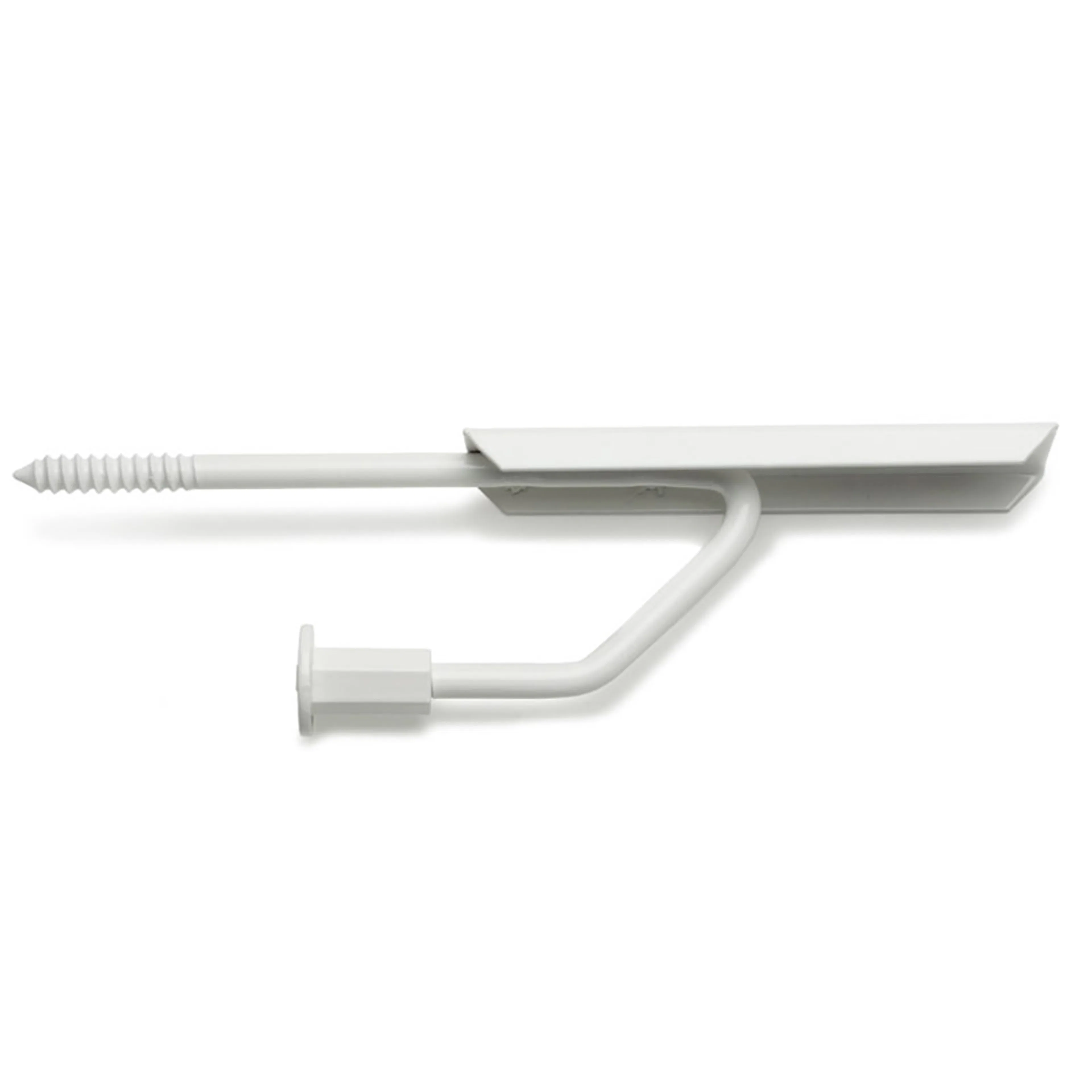 Fönsterbänkskonsol Ah 5, rak smyg 120 mm vit Längd: 120 mm
