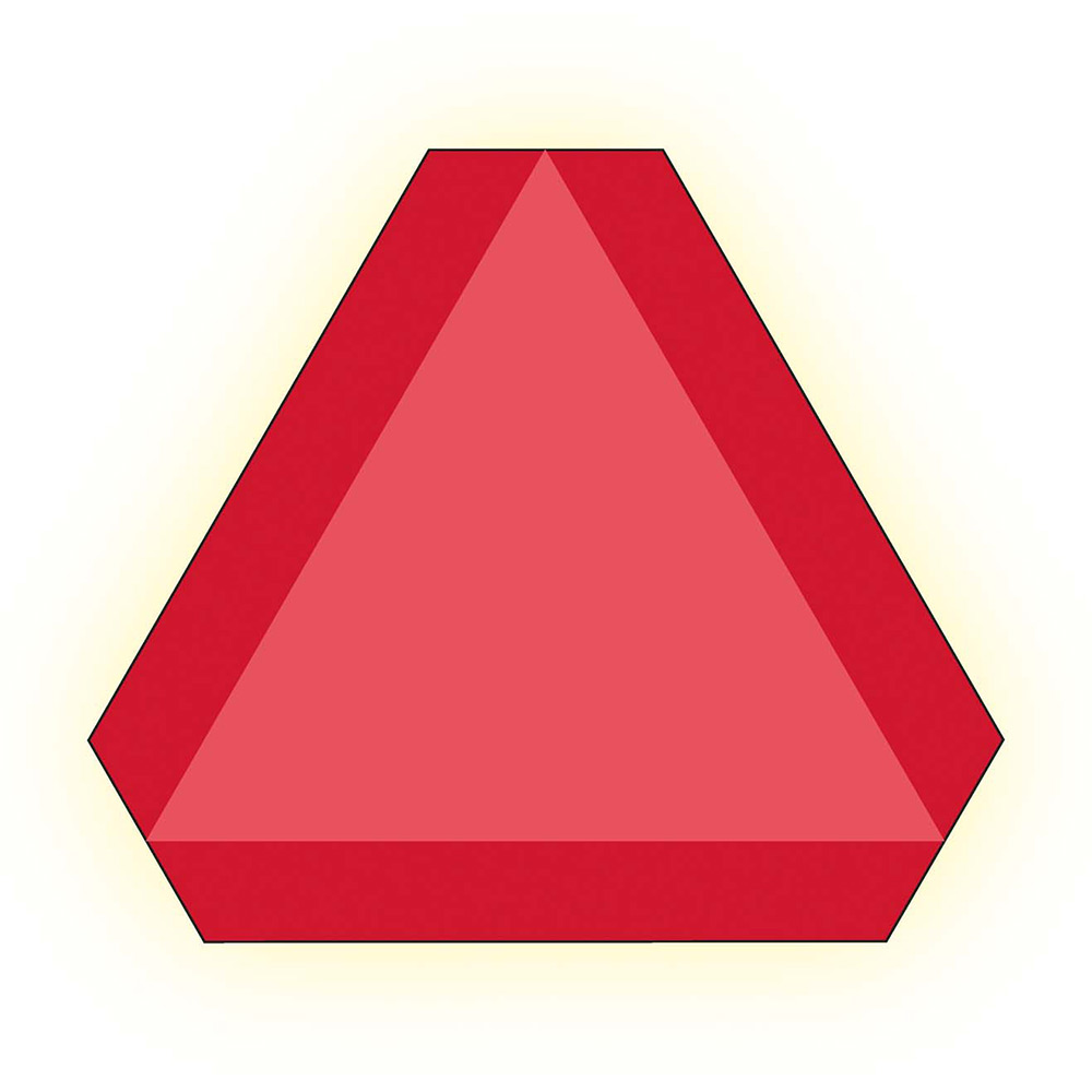 Skylt Systemtext Långsamtgående Fordon Aluminium