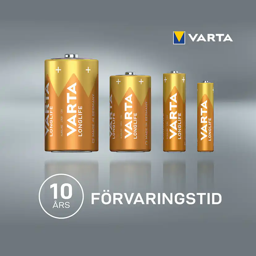 Batteri VARTA Alkaliska Longlife LR03/AAA 20-Pack