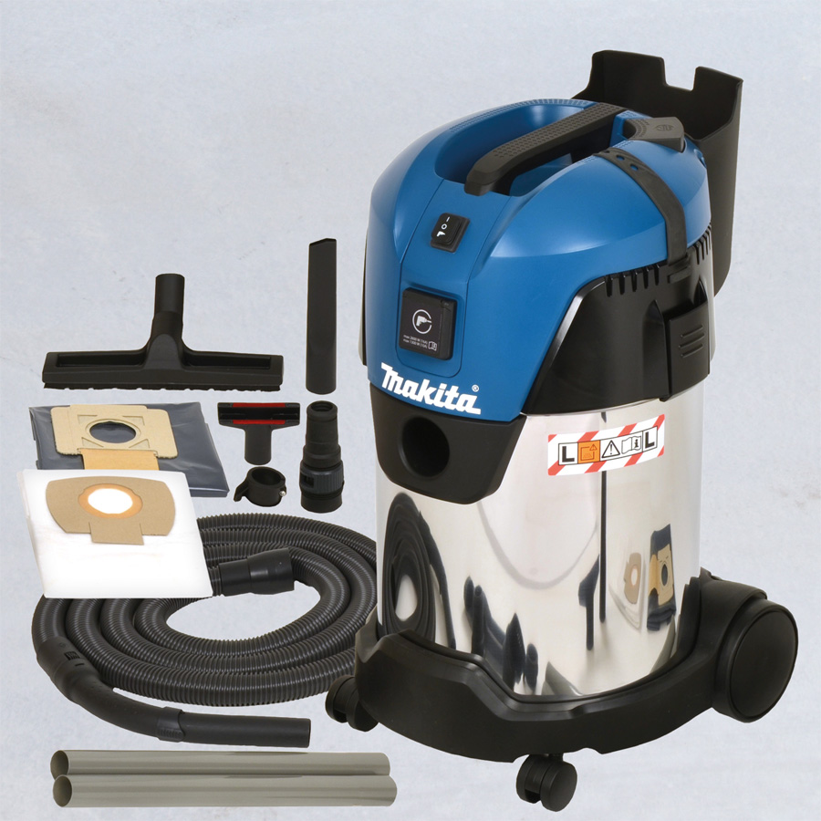 Universaldammsugare Makita VC3011L Grovdammsugare med Push&Clean 30L