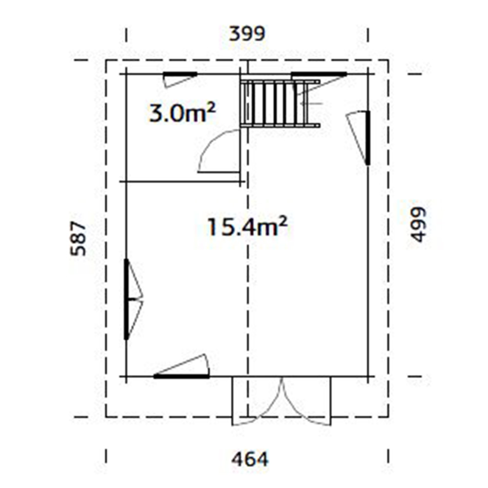 Stuga Palmako Kendra 19,9 m2
