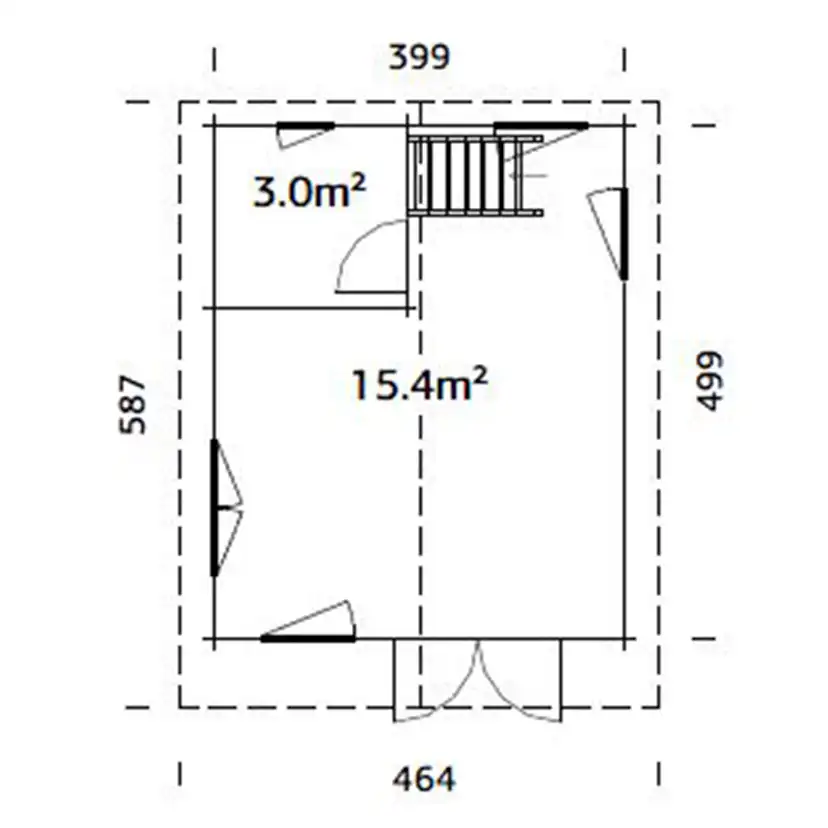 Stuga Palmako Kendra 19,9 m2