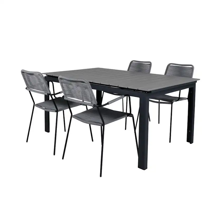 Matgrupp Venture Home Lova 160 med 4 Leon Matstolar