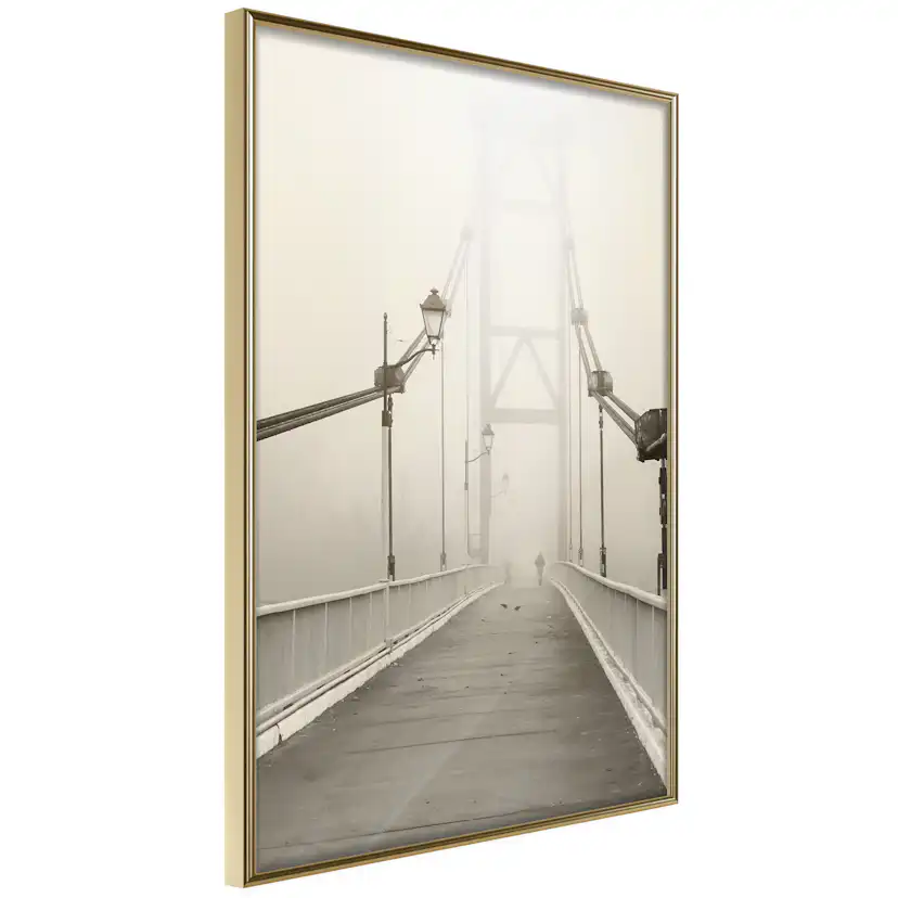 Poster Artgeist Affisch Bridge in the Fog