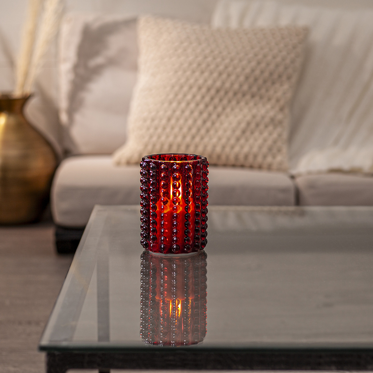 LEDLjus Flamme Dotty 12,5 cm Red Red