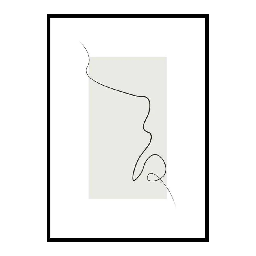 Poster Gallerix Shapes Line Art No2