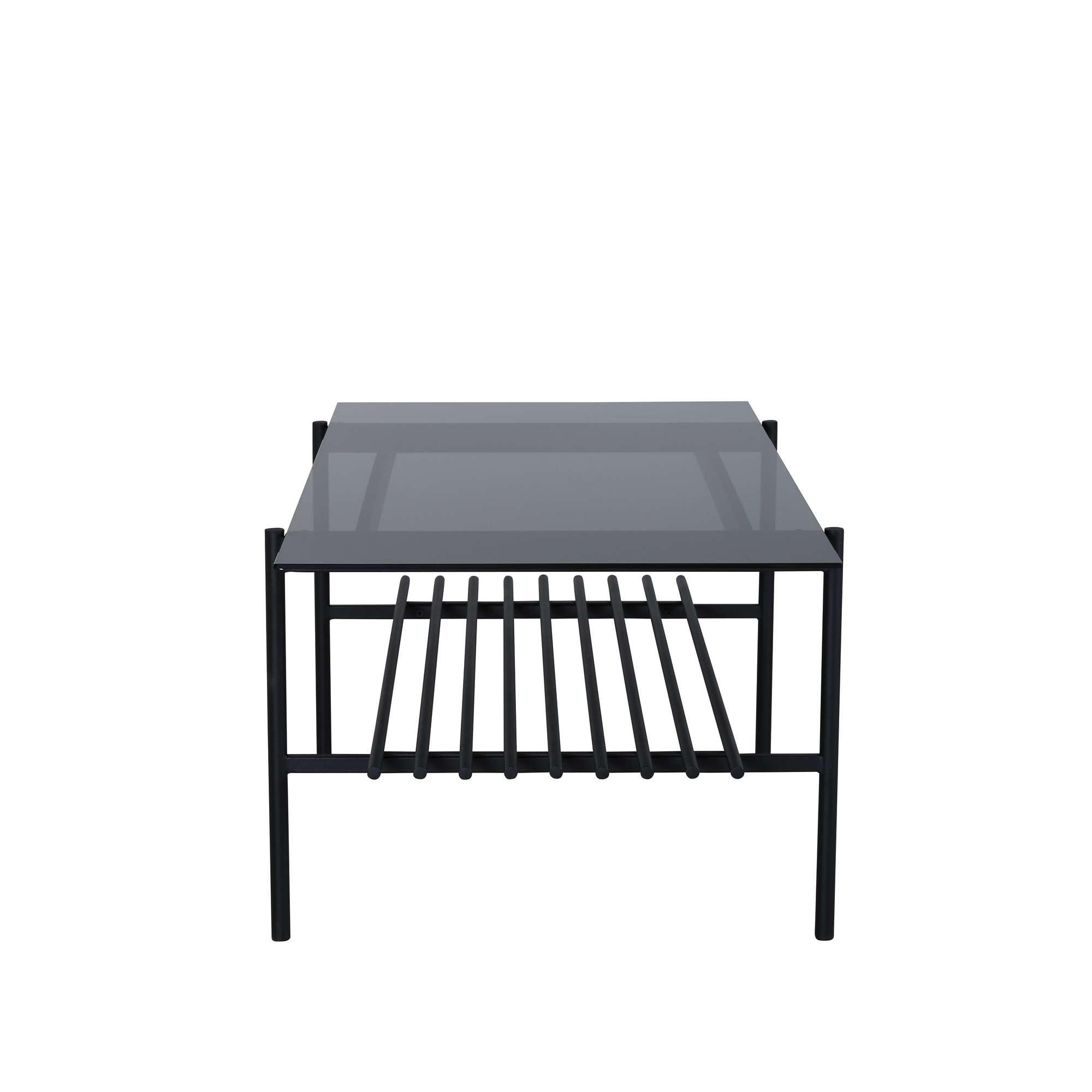 Von Staf Sofa Table - black / Black Smoked Glass glass Svart Glas
