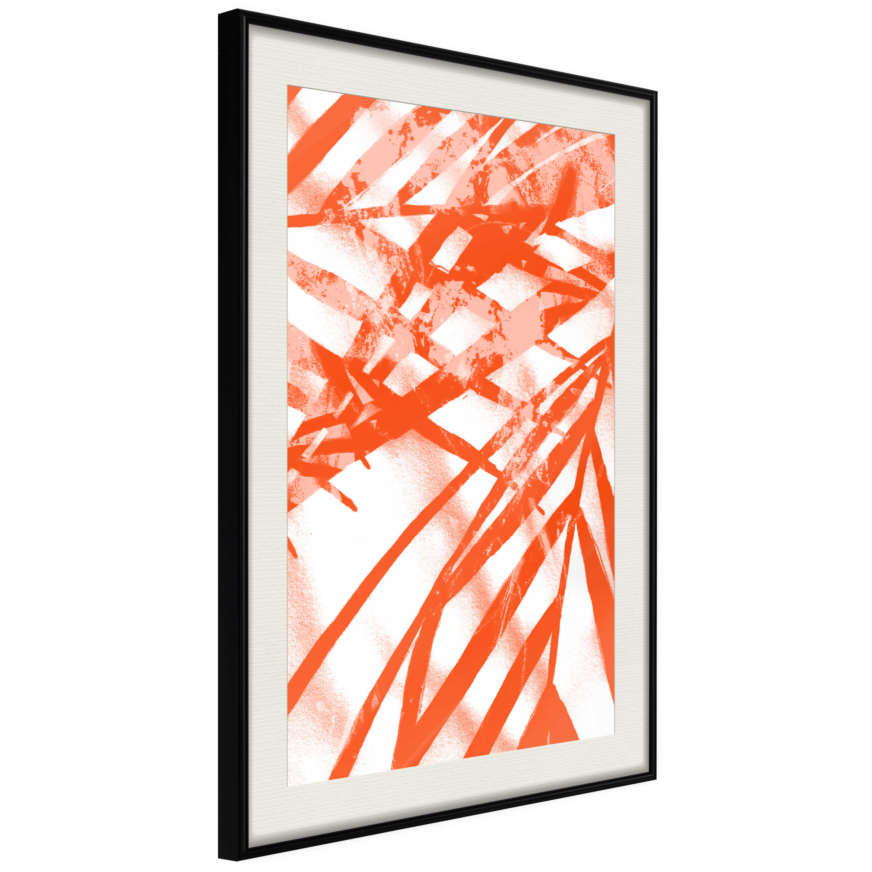 Affisch - Palm Composition [Poster] 30x45 Svart ram med passepartout, 30x45 cm