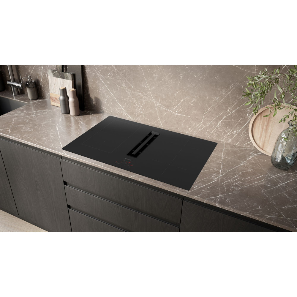 Induktionshäll Siemens iQ300 ED811BS16E med Inbyggd Fläkt Svart