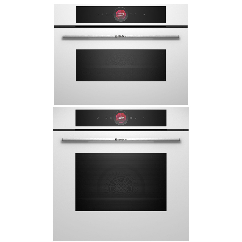 Ugn och Mikro Bosch HBG7721W1S + CMG7241W1 Serie 8 AirFry & WIFI Vit