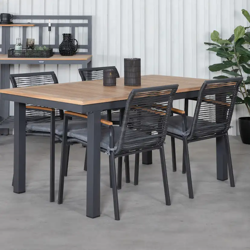 Matgrupp Venture Home Perla 152 med 4 Douglas Matstolar