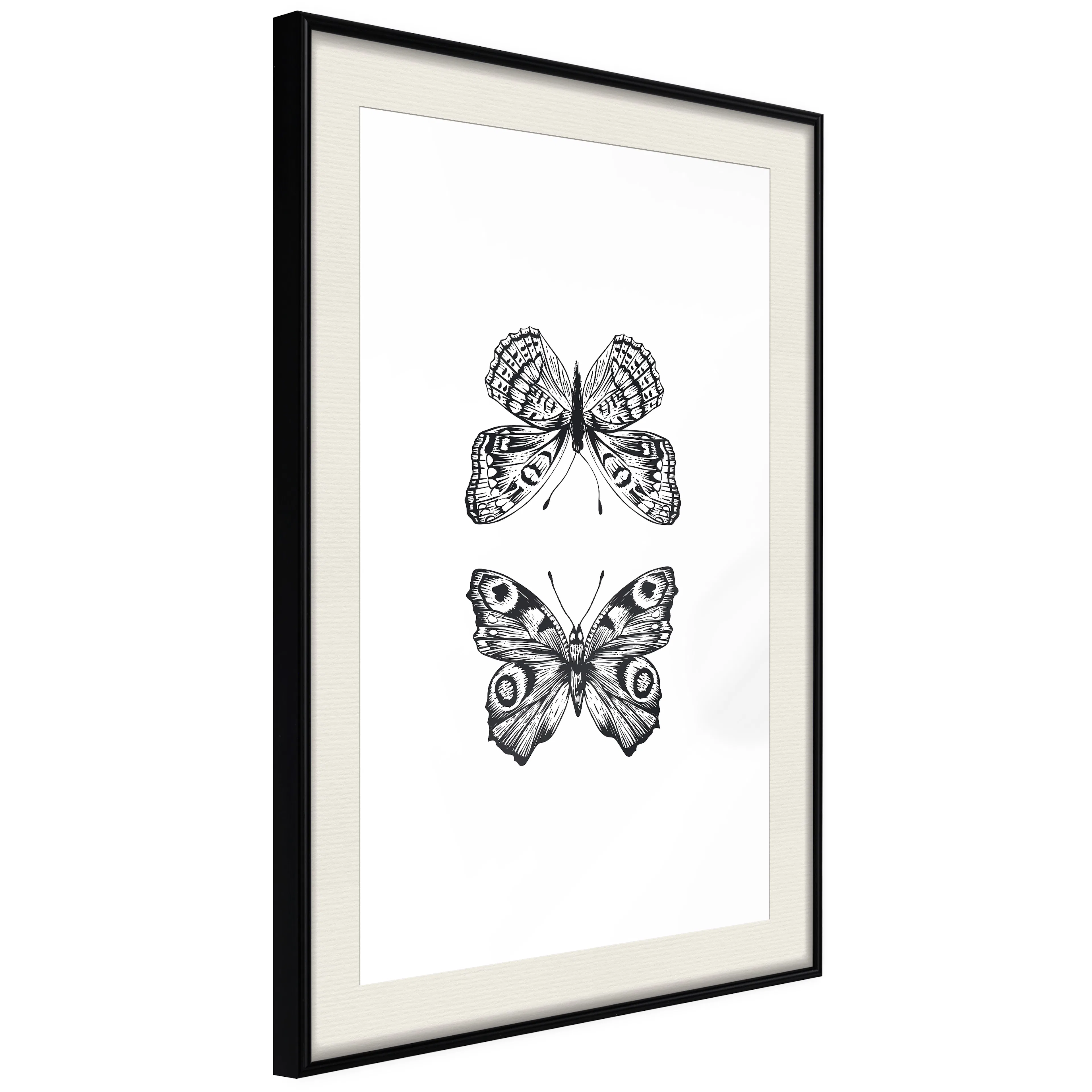 Poster Artgeist Affisch Two Butterflies