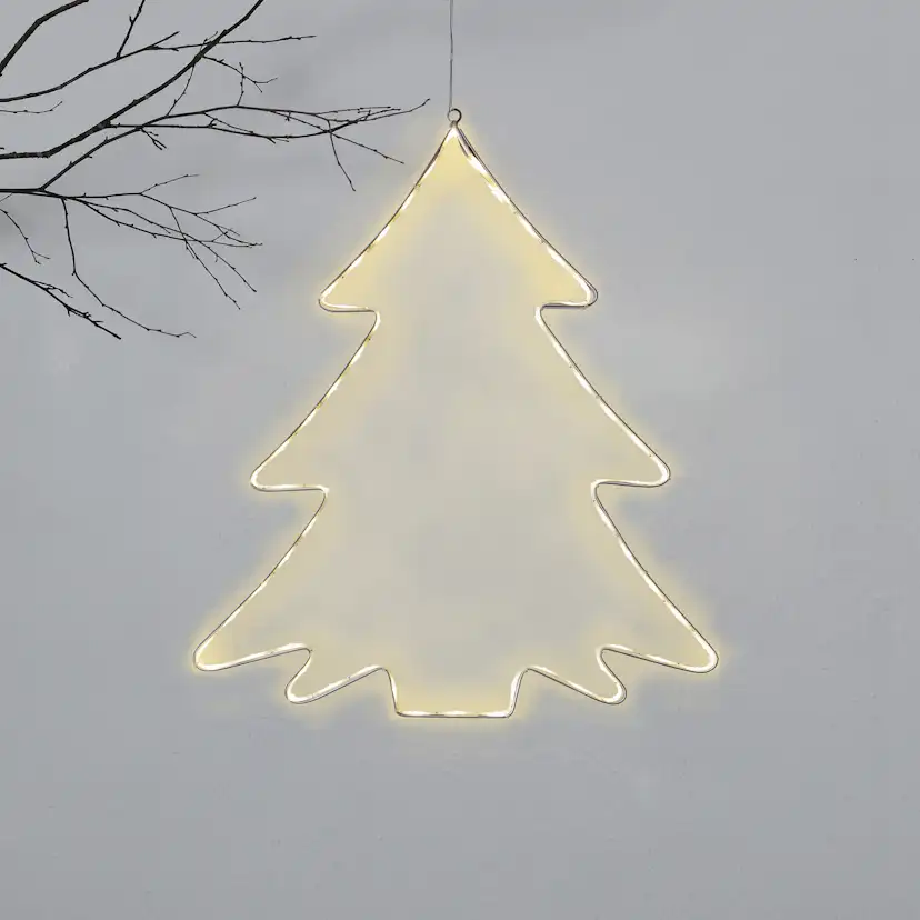 Dekorationsbelysning Star Trading Lumiwall Gran