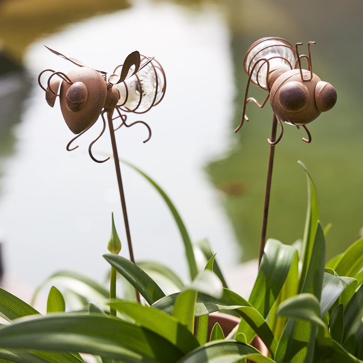 Solcellsdekoration Star Trading Oxida LED 2-pack Insekt