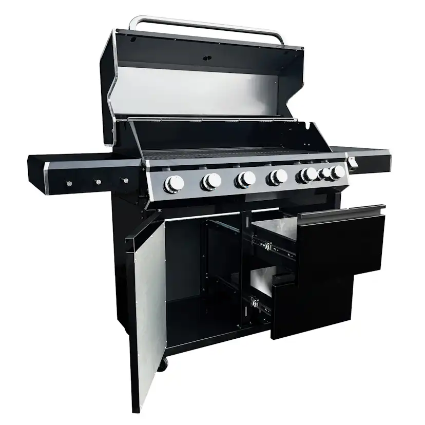 Gasolgrill Kobe Premium 6+1 PRE Svart