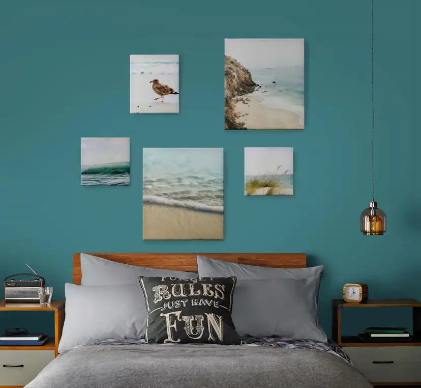 Canvastavla Art For The Home Set av 5 Utsikt över havet 60x80cm