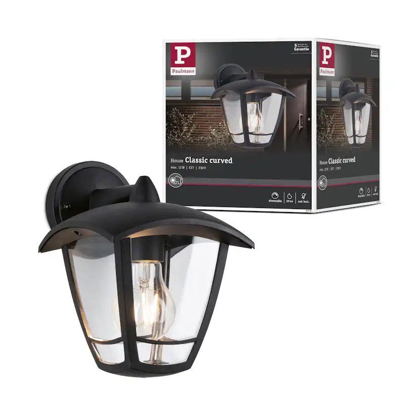 Fasadbelysning Paulmann Classic Curved Stående IP44 230V