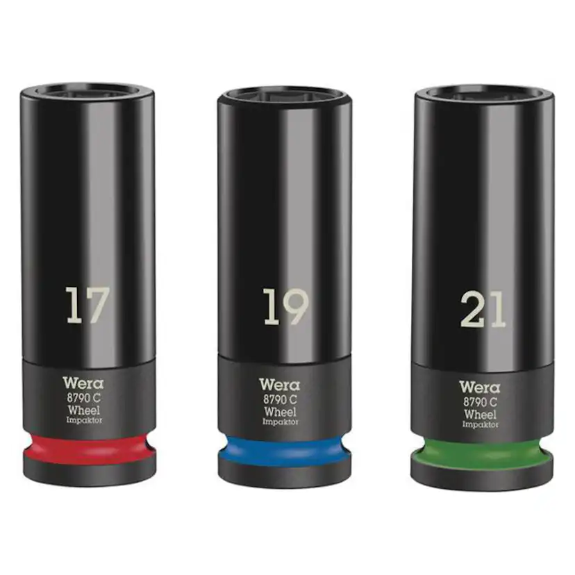 Krafthylssats Wera 1/2 tum Wheel Impaktor C Set 1 3Del
