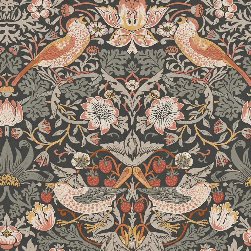Tapet William Morris At Home Strawberry Thief 124230