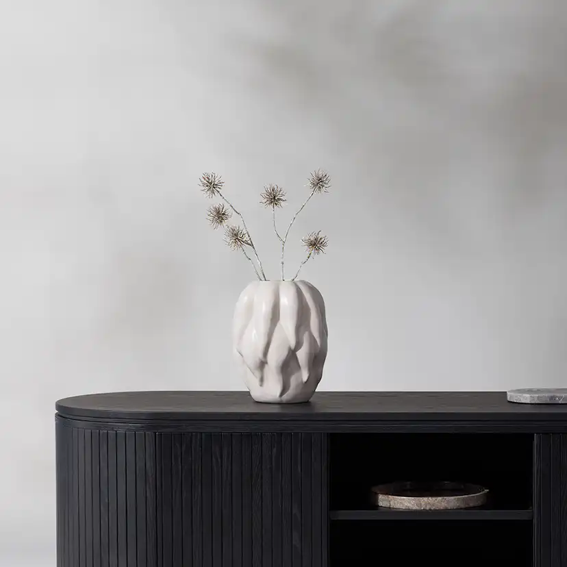 Mediamöbel Vind Fjällbacka Svart TV-Bänk/Sidobord MDF