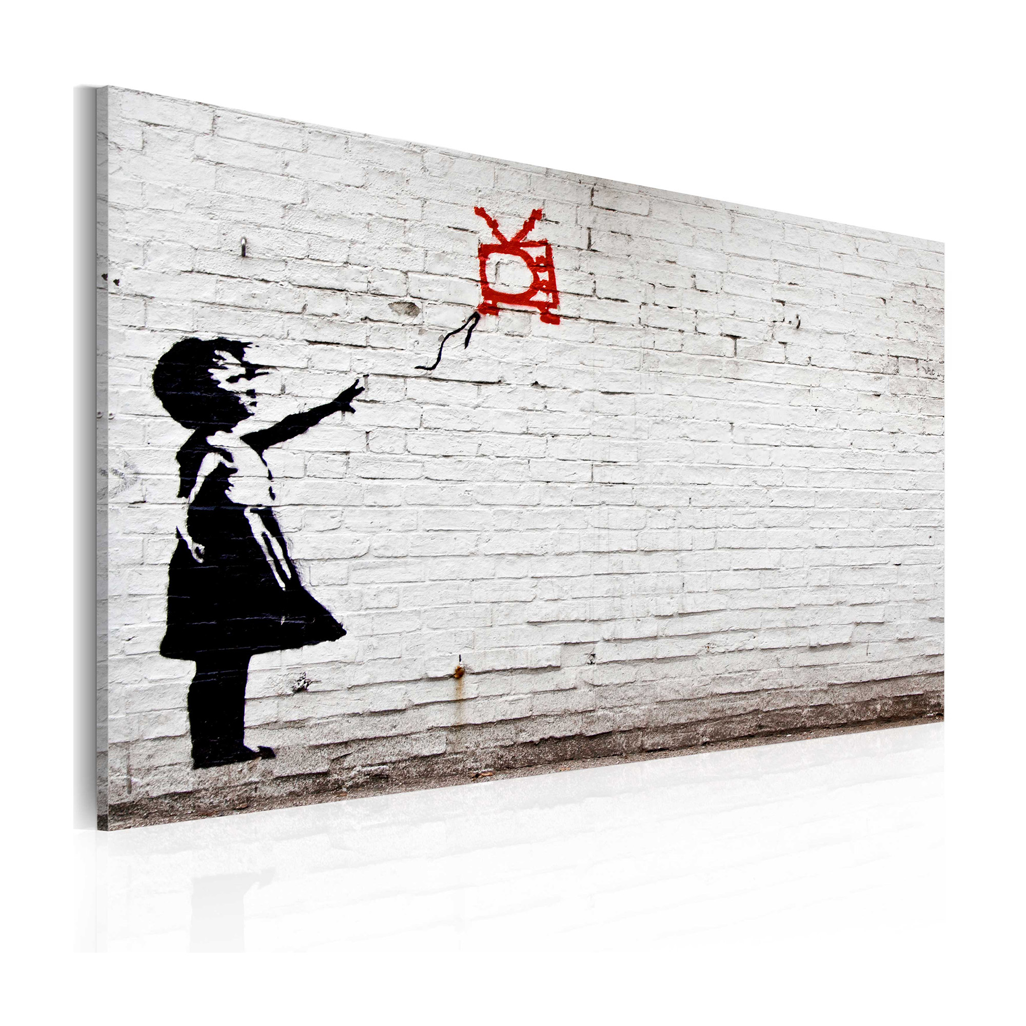 Tavla Arkiio Girl With TV Banksy 60x40