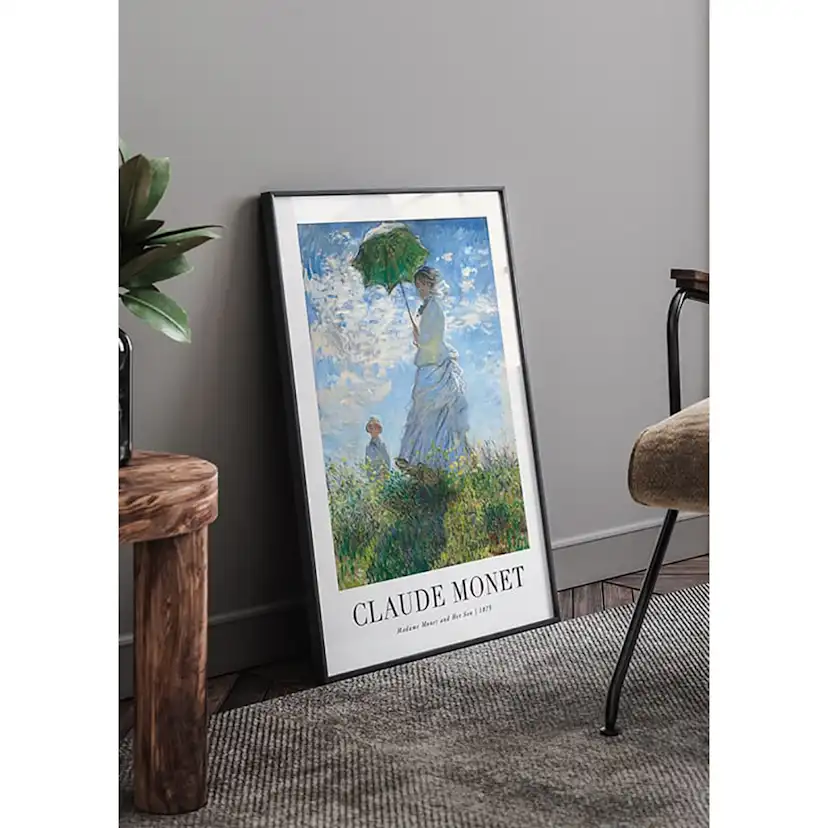 Poster Gallerix Madame Monet And Her Son 1875 By Claude Monet