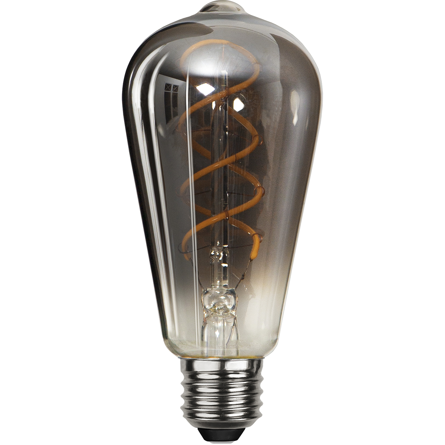 LED-lampa Star Trading E27 ST64 Decoled Spiral Smoke Dimbar 2W