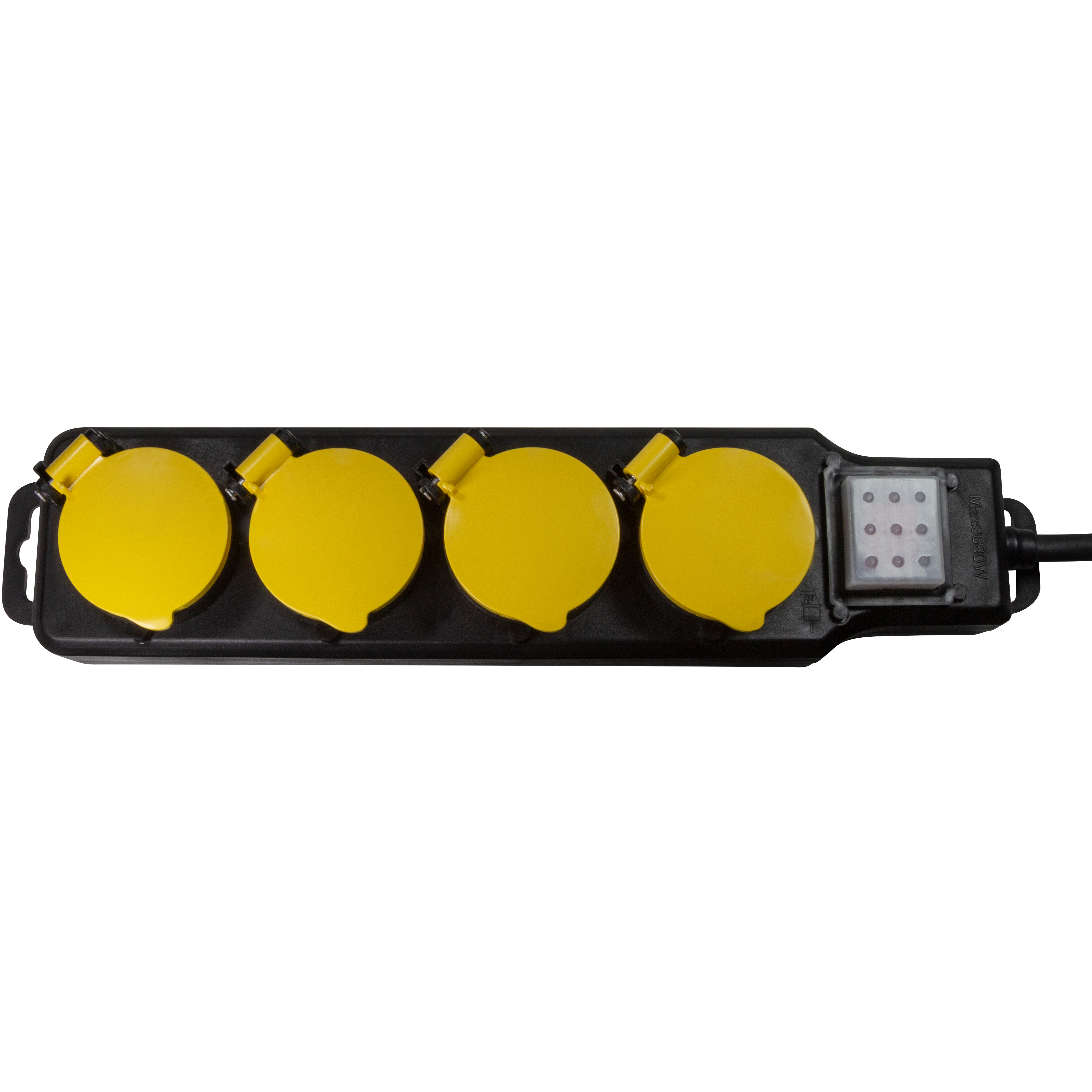 Grenuttag LogiLink 4-vägs Med Brytare Utomhusbruk IP44