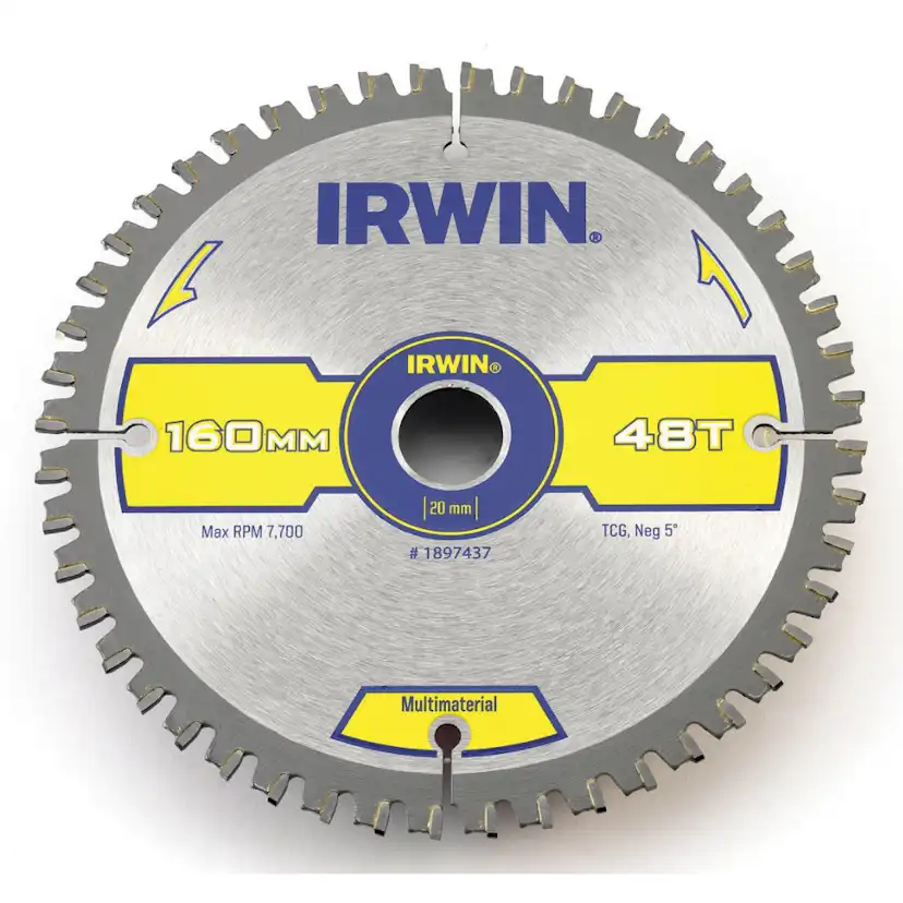 Sågklinga Irwin 160x20/16mm 48t 2,4mm Multi