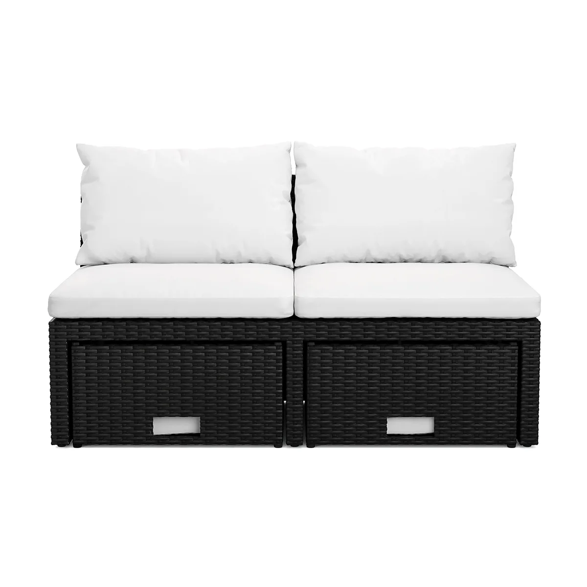Loungegrupp Comfort Garden Bahamas Balkongsoffa med Pallar