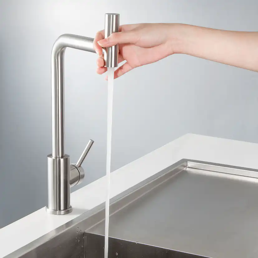 Köksblandare Scandtap Steel Spin Rostfritt Stål