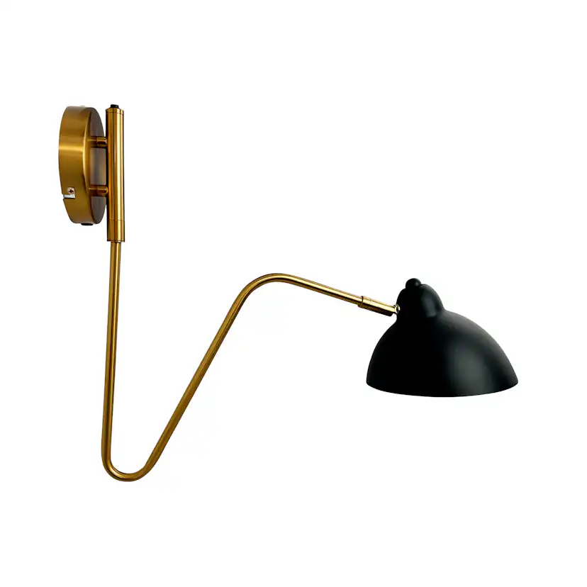 Vägglampa Dyberg Larsen Futura med Böjd Arm