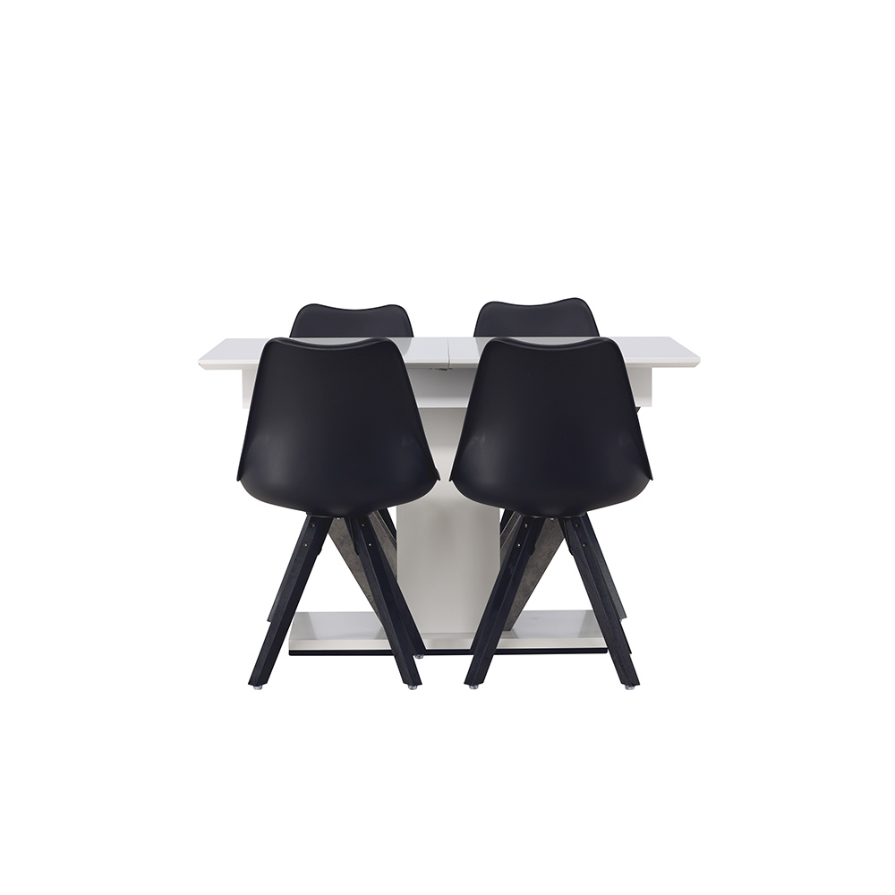 Matgrupp Venture Home Disa med 4 Zeno Stolar