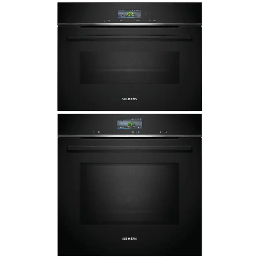 Ugn och Mikro Siemens iQ700 HM736G1B1 + CM724G1B1 Svart