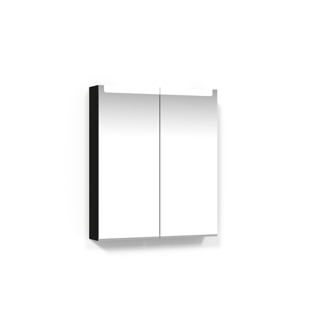Crown Spgskp 60 Sv.ek Inf.Bel Bredd: 600 mm, Svart Ekfanér, Dubbla luckor