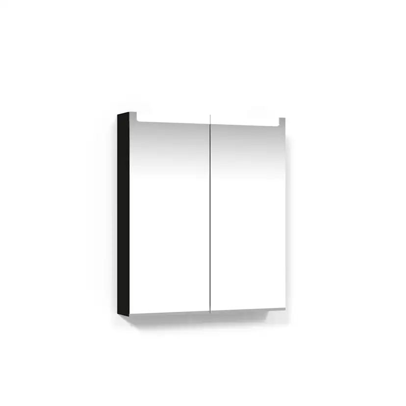 Crown Spgskp 60 Sv.ek Inf.Bel Bredd: 600 mm, Svart Ekfanér, Dubbla luckor