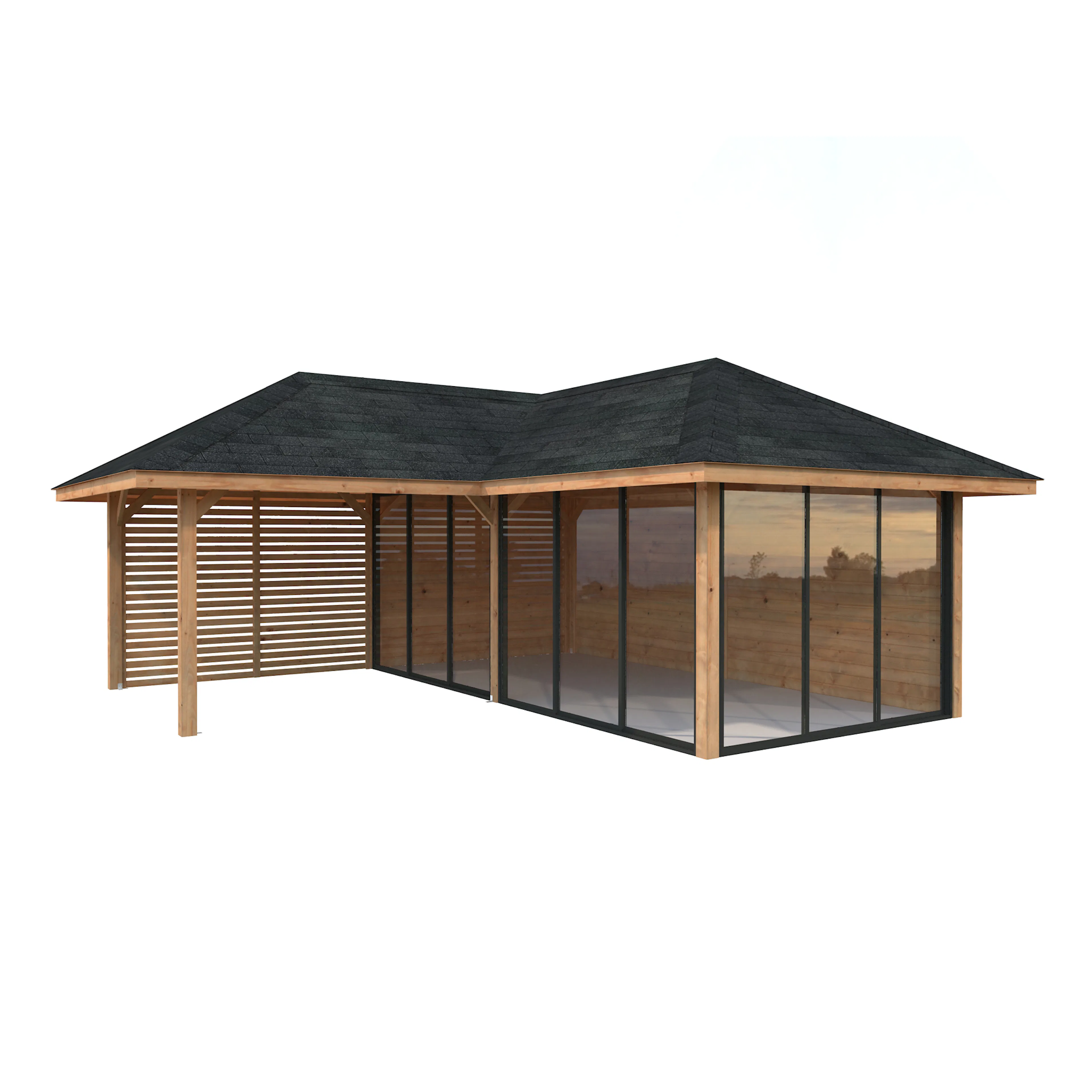 Bianca 24,9 m2 Set 514 Slide Plus BNDIP Brun impregnerad
